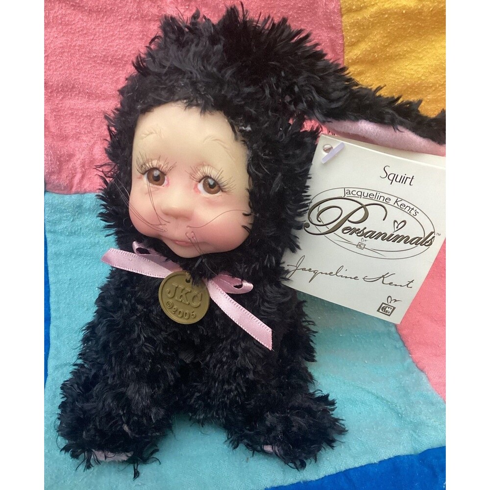 Jacqueline Kent Persanimals JKC 2005 Squirt Plush Doll Plastic Face Plush Body